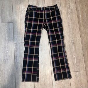 Gorgeous wide legged/ high waisted plaid pants 10 Limited Edition